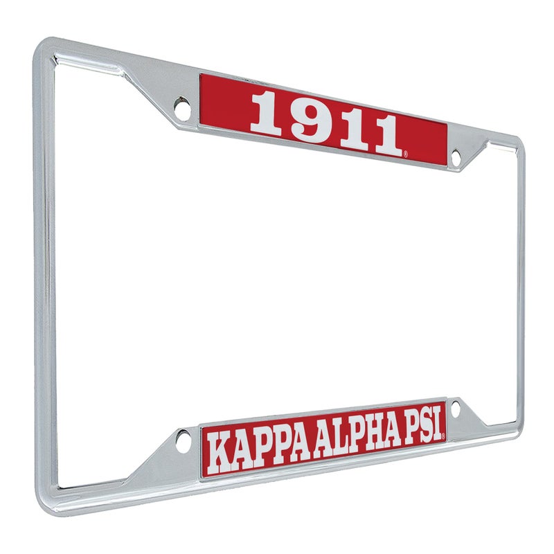 Desert Cactus Kappa Alpha Psi Car Accessories Kappas Nupes Metal License Plate Frame and Tag Holder for Front or Rear of Vehicle (Metal Car Mount Placa - Year/Name) - Image 1
